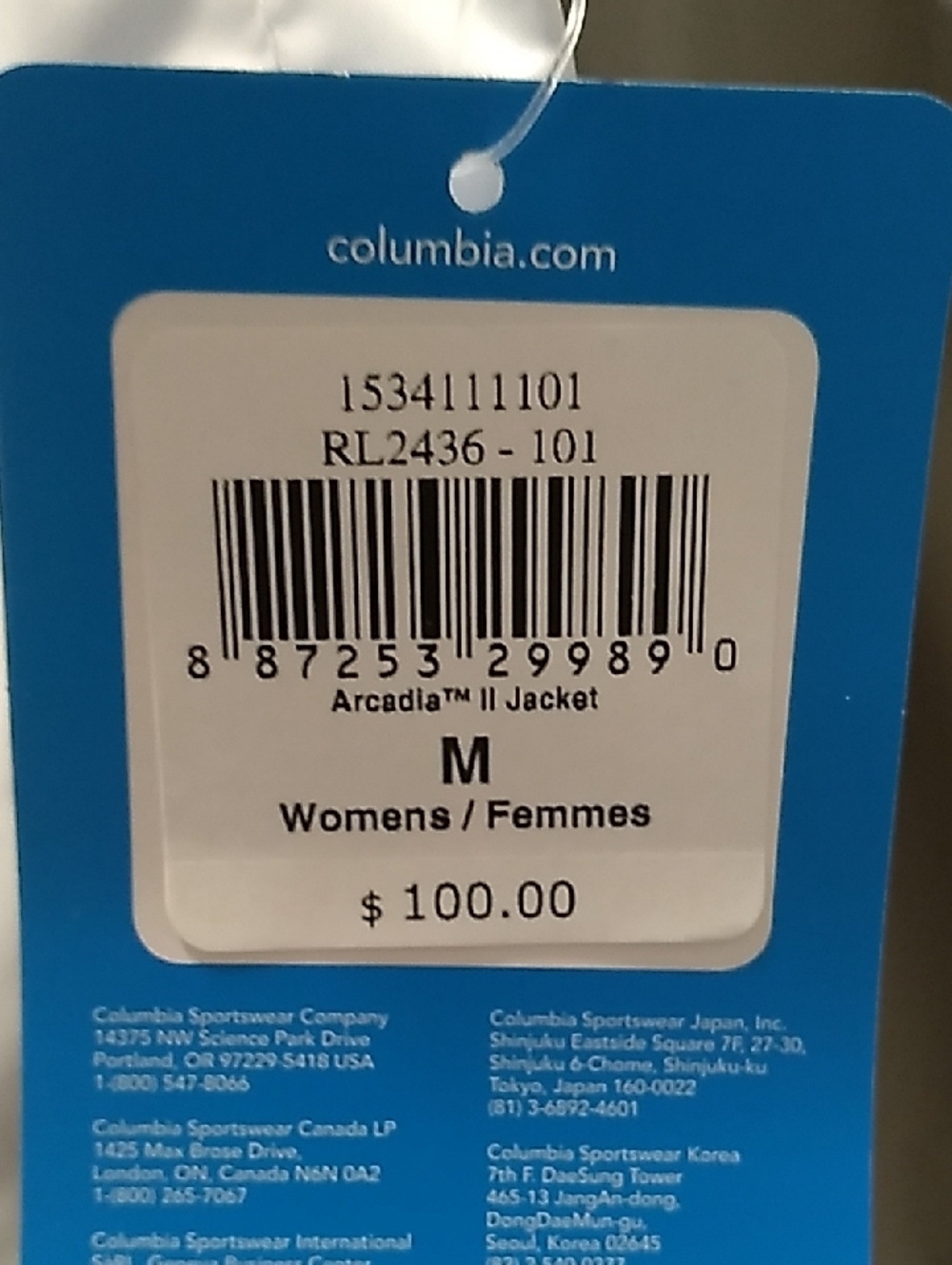 Columbia Women's White And Flint Gray Waterproof Outdoor Jacket - Picture 2 of 11